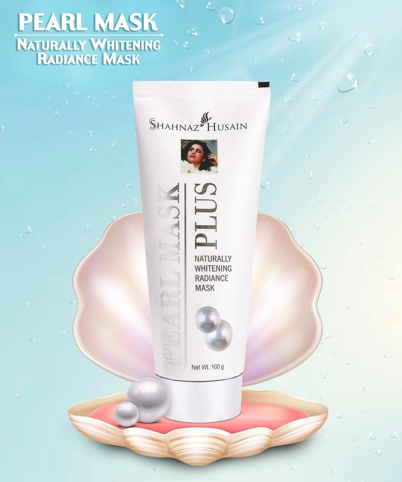Shahnaz Husain Pearl Mask Plus - Naturally Whitening Radiance Mask, 100g - Image 3
